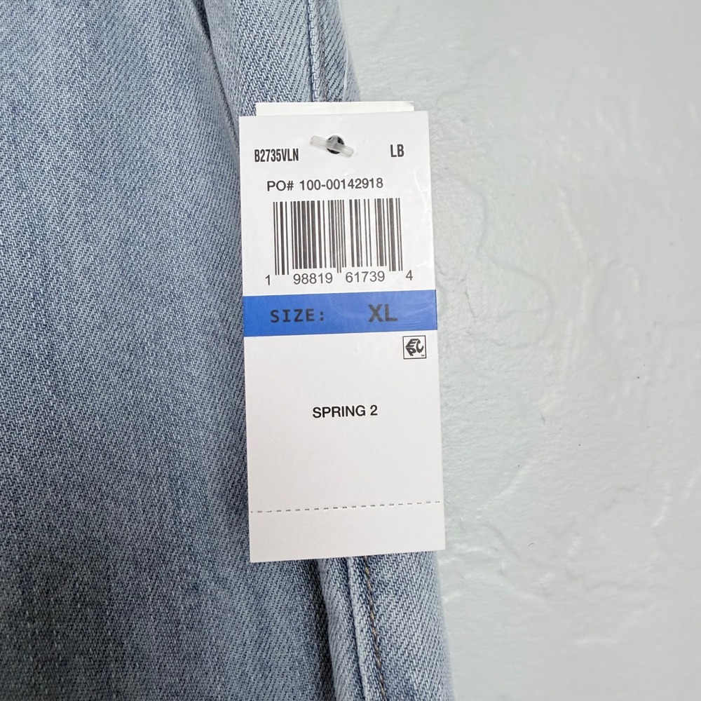 NEW Democracy Ab-leisure Skyrise Wide Leg Jeans Light Wash Blue XL B2735VLN - Picture 7 of 13